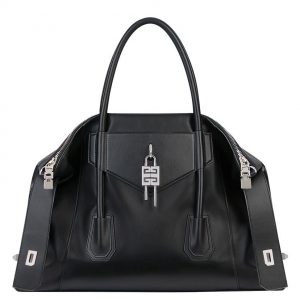 Givenchy Medium Antigona Soft Lock Handbag Black