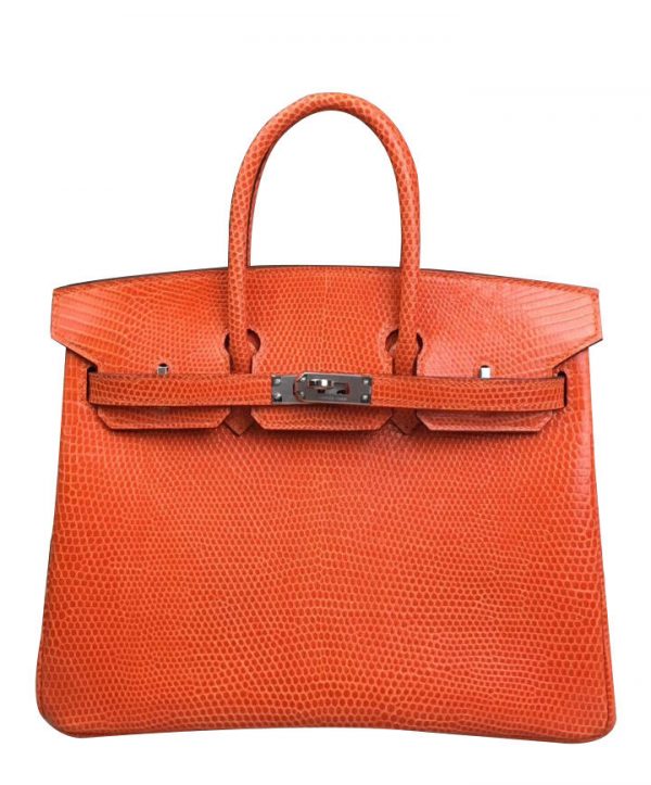 Hermes Birkin 25 Lizard leather Orange