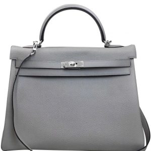 Hermes Kelly Bag 35 Togo Leather Gray