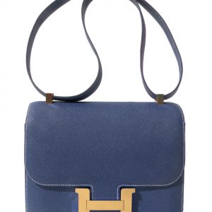 Hermes Epsom Constance 24cm Palladium Hardware