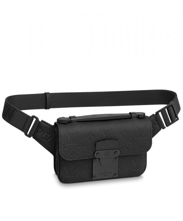 Louis Vuitton S Lock Sling Bag M58487 Black