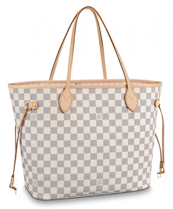 Louis Vuitton Damier Canvas Neverfull Tote N41361 White