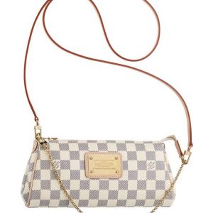 Louis Vuitton Damier Eva Clutch N55214 White