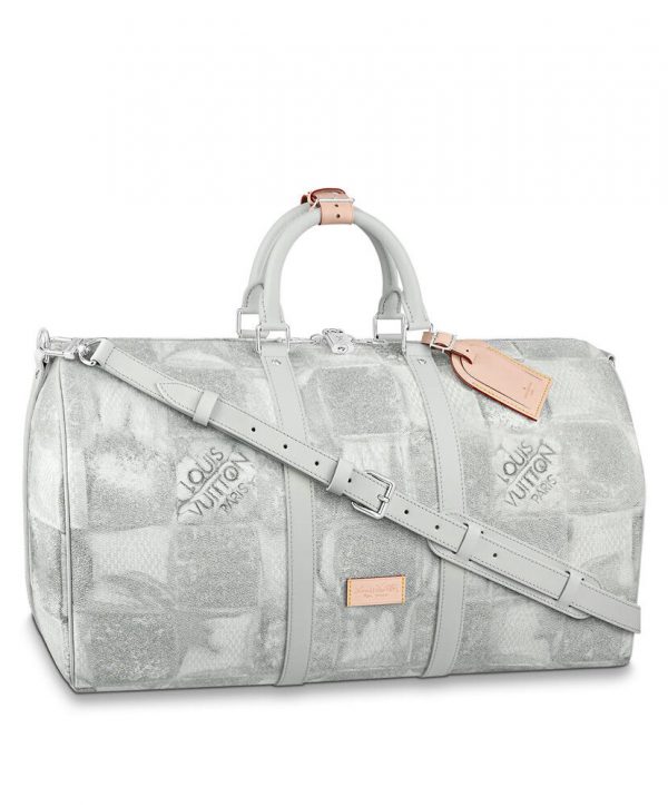 Louis Vuitton Keepall Bandouliere 50 N50069 Gray