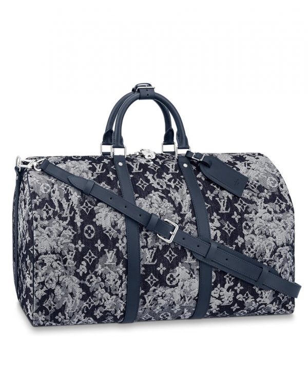 Louis Vuitton Keepall Bandouliere 50 M57285 Dark Blue