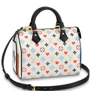 Louis Vuitton Game On Speedy Bandouliere 25 M57466 White