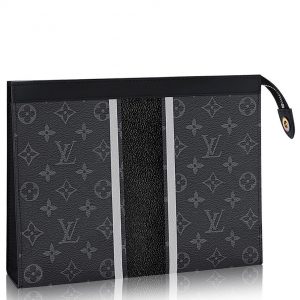 Louis Vuitton Pochette Voyage MM M64440 Black