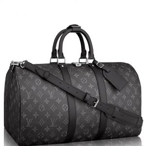 Louis Vuitton Keepall Bandouliere 55 M40605 Black