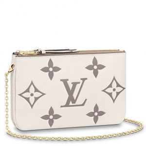 Louis Vuitton Double Zip Pochette M80084 Cream