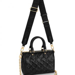 Louis Vuitton Speedy Bandouliere 22 M58631 Black