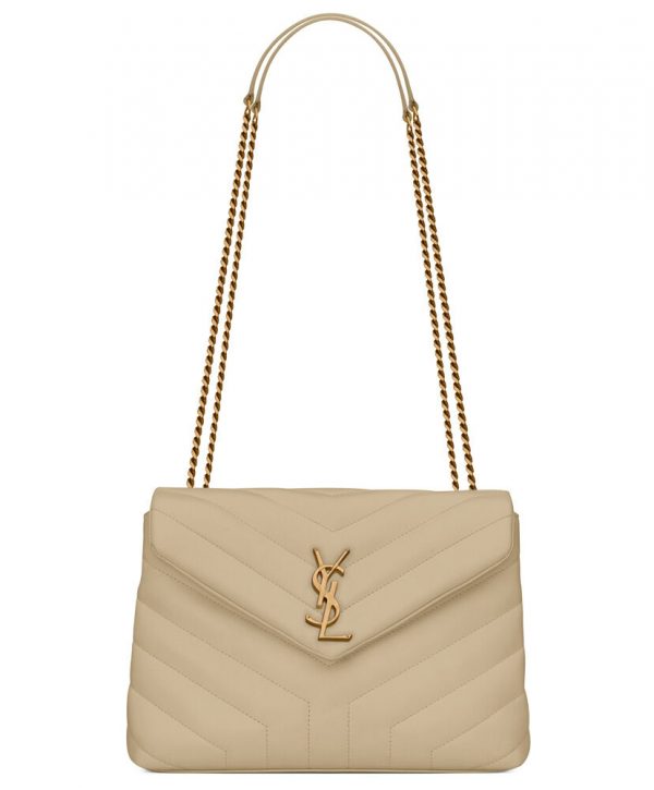 Saint Laurent Small Loulou Bag In Y Quilted Leather 494699 Apricot