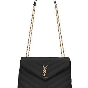 Saint Laurent Small Loulou Bag In Y Quilted Leather 494699 Black