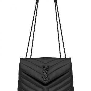 Saint Laurent Small Loulou Bag In Y Quilted Leather 494699 Black