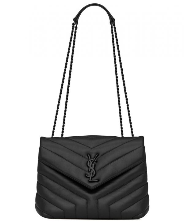 Saint Laurent Small Loulou Bag In Y Quilted Leather 494699 Black