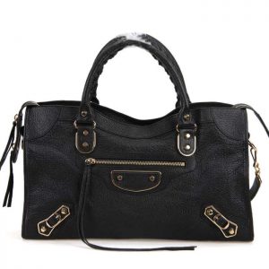 Balenciaga Classic Metallic Edge City leather Tote Bag