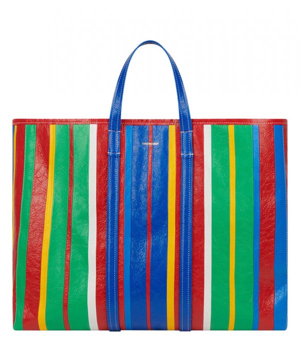 Balenciaga Barbes Large East-West Shopper Bag Blue