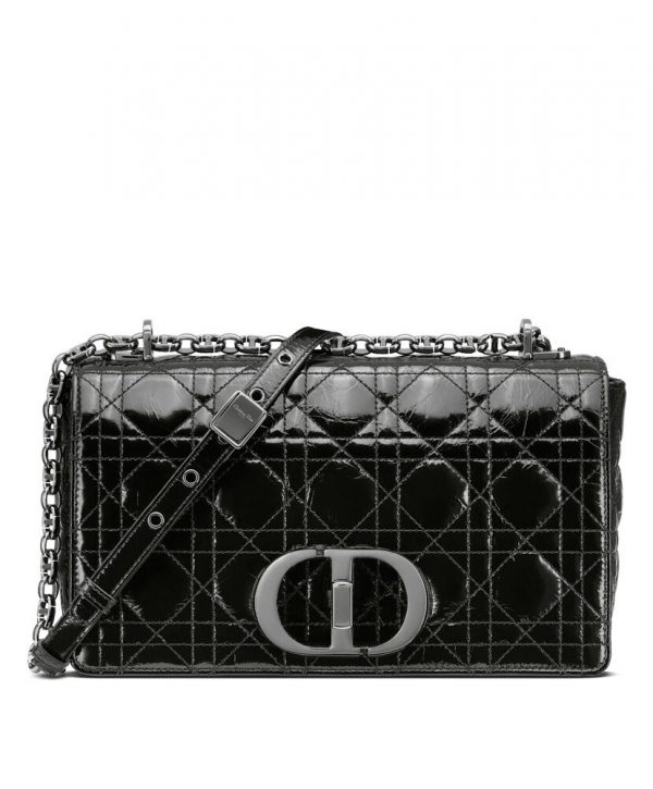 Christian Dior Medium Dior Caro Bag Black