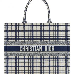 Christian Dior Book Tote Dark Blue