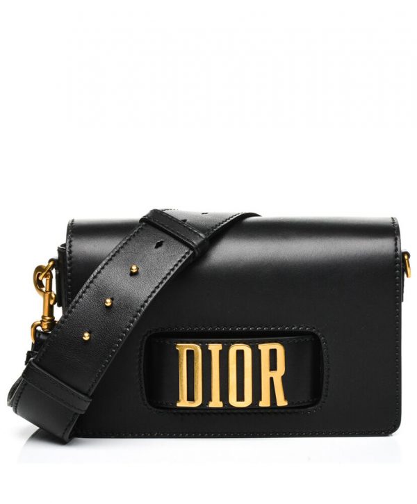 Christian Dior Flap bag with slot handclasp M8000 Black