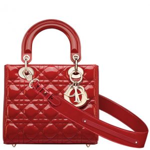 Christian Dior My Abcdior Lady Dior Bag Red