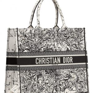 Christian Dior Book Tote White