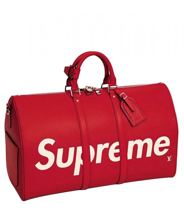 Louis Vuitton X Supreme Epi Keepall Bag