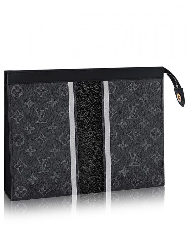 Louis Vuitton Pochette Voyage MM M64440 Black