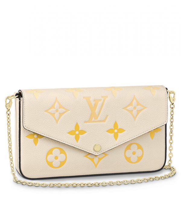 Louis Vuitton Felicie Pochette M80498 Cream