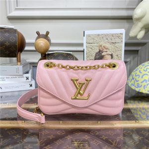 Louis Vuitton New Wave Replica Chain Bag PM Rose Ballerine