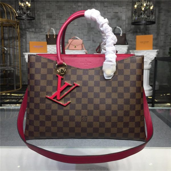 Louis Vuitton Riverside Damier Ebene canvas Lie de Vin