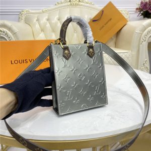 Louis Vuitton Petit SAC Plat Vernis Silver