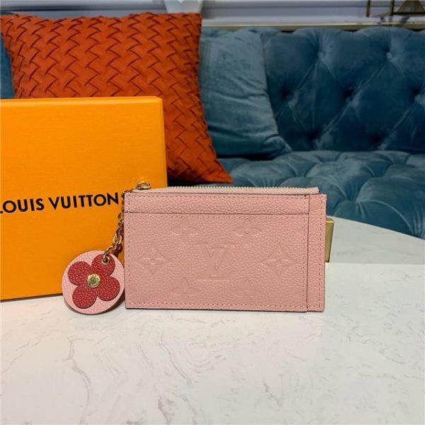 Louis Vuitton Zipped Card Holder Pink