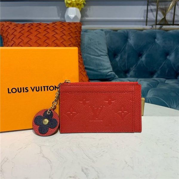 Louis Vuitton Zipped Card Holder Red