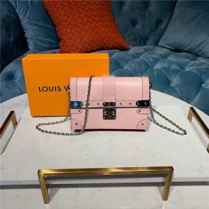 Louis Vuitton Trunk Chain Wallet Rose Ballerine