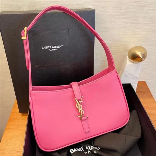 Yves Saint Laurent LE 5 A 7 Hobo Bag Hot Pink