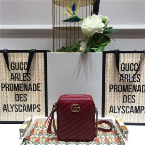 Gucci GG Marmont mini shoulder bag Red