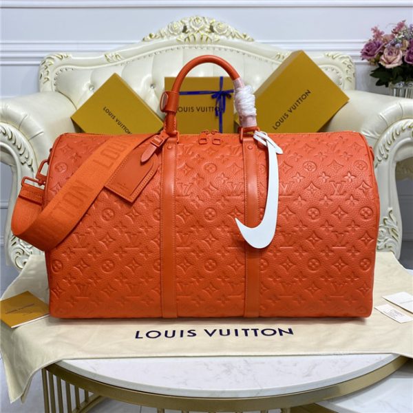 Louis Vuitton Keepall Bandouliere Replica 50 Orange