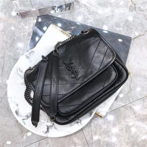 YSL Baby Niki Chain Bag Black