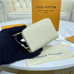 Louis Vuitton Zippy Coin Purse Monogram Empreinte Ivory