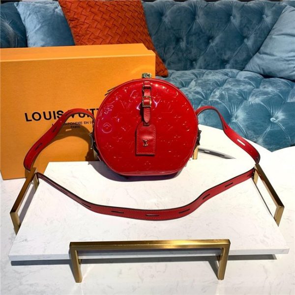 Louis Vuitton Boite Chapeau Souple Rouge Monogram Vernis