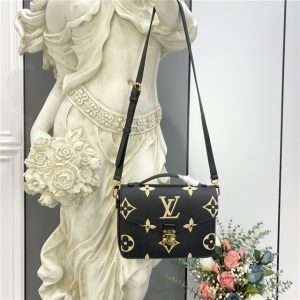 Louis Vuitton Fake Pochette Metis Black/Beige