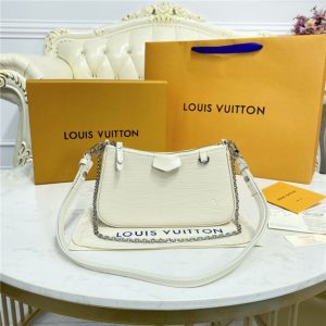 Louis Vuitton Easy Pouch on Strap Quartz White Replica