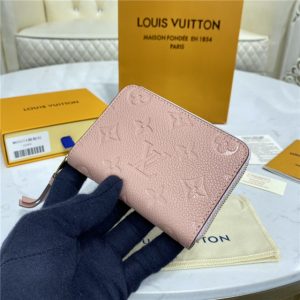 Louis Vuitton Zippy Coin Purse Monogram Empreinte Rose Poudre