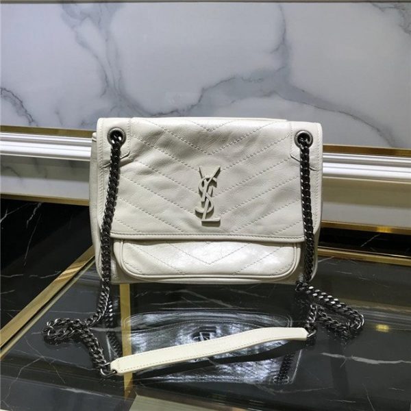 Yves Saint Laurent Medium Niki Chain Bag White