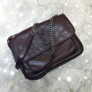 Yves Saint Laurent Medium Niki Chain Bag Wine