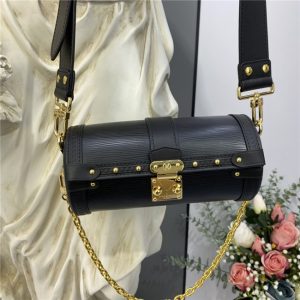 Louis Vuitton Papillon Trunk Epi Leather Black