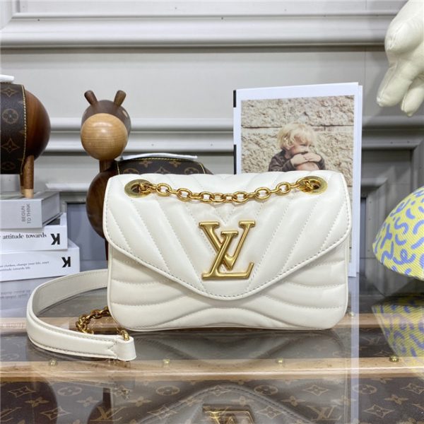 Louis Vuitton New Wave Replica Chain Bag PM White