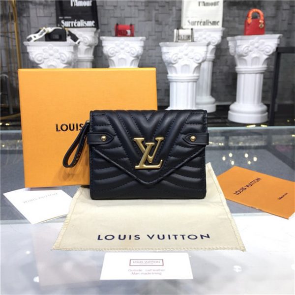Louis Vuitton New Wave Compact Replica Wallet Black
