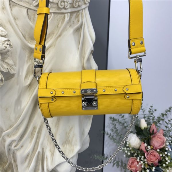 Louis Vuitton Papillon Trunk Epi Leather Yellow