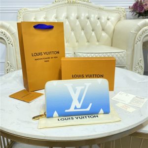 Louis Vuitton Zippy Wallet Blue